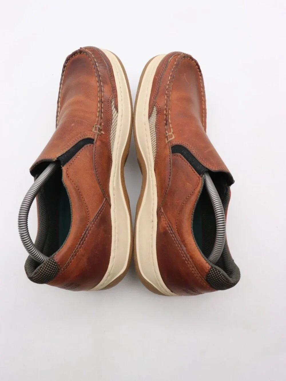 Sebago Docksides Brown Leather Men’s Size 10.5 M Slip On Loafers 7053